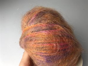 Bella color by Permin kid mohair - pæneste brændte toner